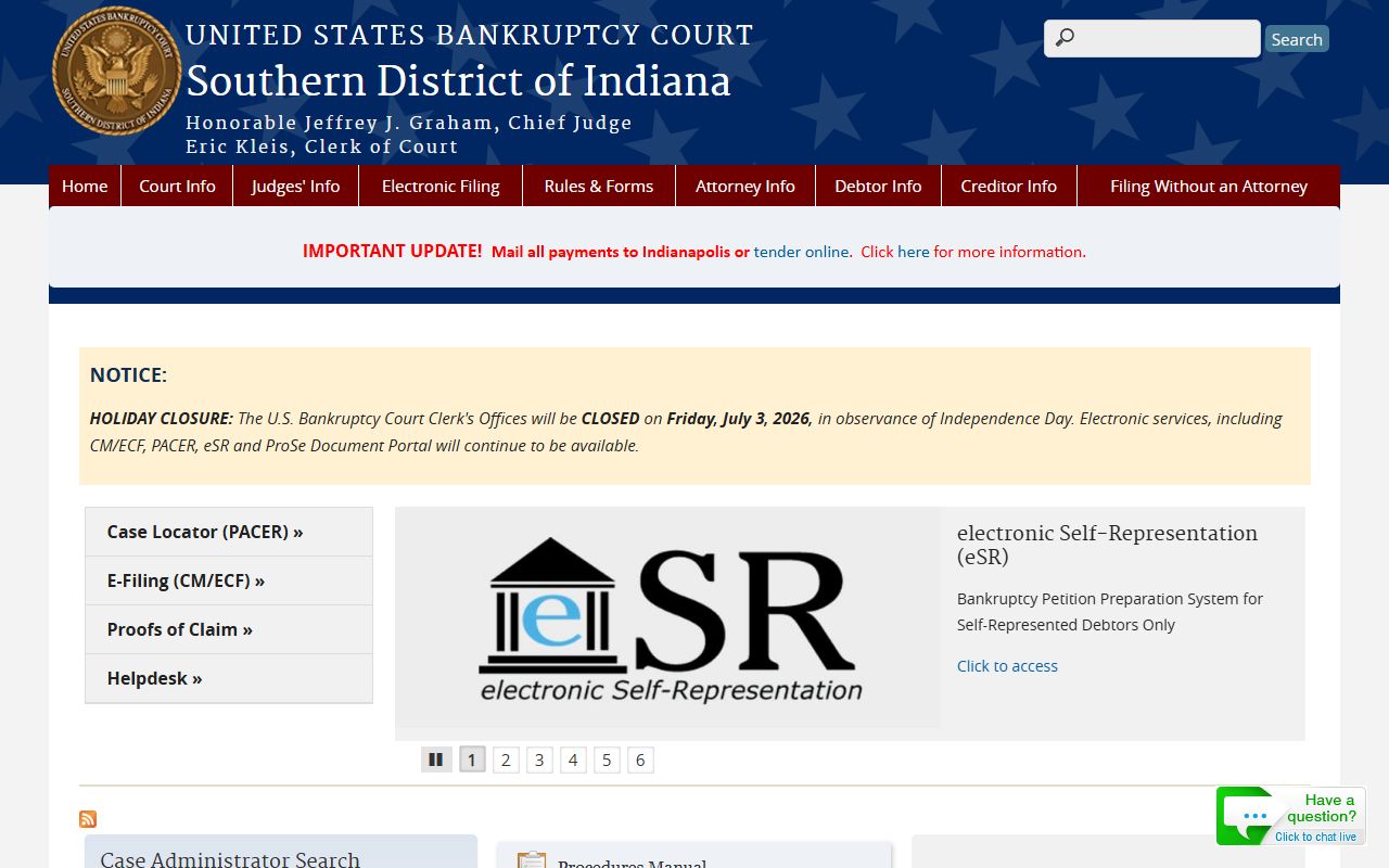 Scott County probate records federal bankruptcy court distinction